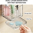 thumbnail image 6 of Toothbrush Holders for Bathrooms, Slots Detachable Toothbrush Holder Wall Mounted with Divider, Removable Electric Tooth Brush and Toothpaste Holder Organizer for Bathroom Countertop/Kitchen/Office, 6 of 7