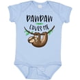 thumbnail image 3 of Inktastic Pawpaw Loves Me Cute Sloth and Baby Boys or Girls Baby Bodysuit, 3 of 5