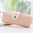 thumbnail image 1 of Estuche de lápices de descompresión 3D, caja de lápices de cuero de gran capacidad de 3 capas para niñas, bolsa para bolígrafos, papelería Kawaii, suministro escolar hola suerte unisex, 1 of 2