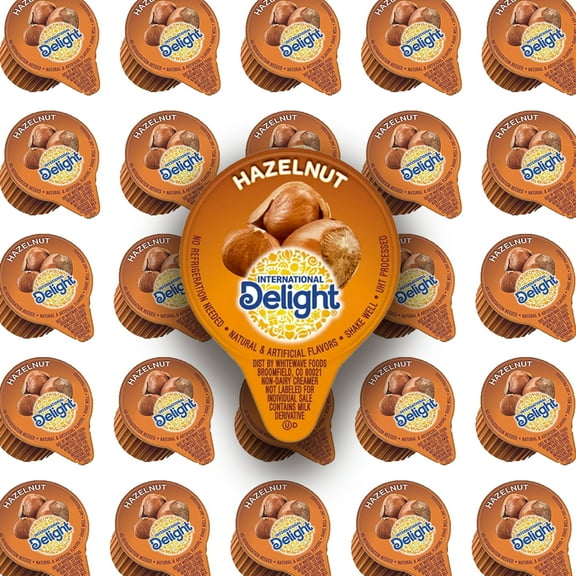 International Delight, Hazelnut, Single-Serve Non-Dairy Coffee Creamers 0.5 fl. oz l 50 counts