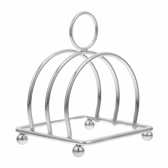 ACDANC Stainless Steel Toast Holder Rack Multi-functional Bread Stand Space Saving Metal Storage Rack For Bread Slices Books And Recipes