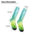 thumbnail image 2 of Sikiie green grass and butterfly Knee Socks, High Socks Long Stretchy Sock Women Knee High Stocking, Long Socks for Women, 2 of 6