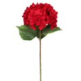 thumbnail image 2 of Faux Hydrangea Stem, Artificial Silk Flower with Full Bloom and Lifelike Leaves, 23.62 Inch Red Floral Pick for Wedding Home Vase Decor, 2 of 7