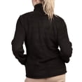 thumbnail image 2 of Women's Sherpa Fleece Zip Up Jacket M, Black, 2 of 2