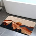 thumbnail image 2 of Abstract Boho Bath Mat, Mountain Sunset Forest Mid Century Terracotta Bathroom Rugs, Morden Minimalist Geometric Art Print Bathroom Accessories Shower Mat Kitchen Rugs 17x29 Inches, 2 of 4