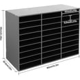 thumbnail image 2 of Mail Sorter Organizer, 27 Slots Vertical Literature Organizer, Desktop File Sorter with Thickened PVC Board, Classroom Mailbox Organizer, Paper Organizer for Homes, Schools, Offices(Black), 2 of 18