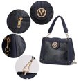 thumbnail image 5 of MKF Collection Kamala Vegan Leather Women's Shoulder Bag, Modern Crossbody Purse Handbag by Mia K - Navy, 5 of 10