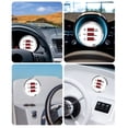 thumbnail image 5 of NFTIGB 52mm Digital Tachometer Oil Pressure Water Temp Gauge 3 in 1 LED Display for Boat Yacht RV Truck Motorcycle White Dial Silver Bezel 810-00321, 5 of 9