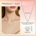 thumbnail image 2 of Uxcell Initial Heart Necklace for Women, 18K Gold Plated Stainless Steel Chain Dainty Personalized Name Letter Q Pendant Necklaces for Woman Jewelry Gifts, Silver Tone, 2 of 6