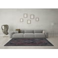 thumbnail image 3 of Ahgly Company Indoor Round Abstract Light Blue Modern Area Rugs, 6' Round, 3 of 4