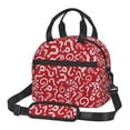 thumbnail image 1 of Disketp Question Marks1 Lonchera Térmica para Mujer y Hombre, Bolsa de Almuerzo Reutilizable e Impermeable para Trabajo, Viajes y Picnic, 1 of 7
