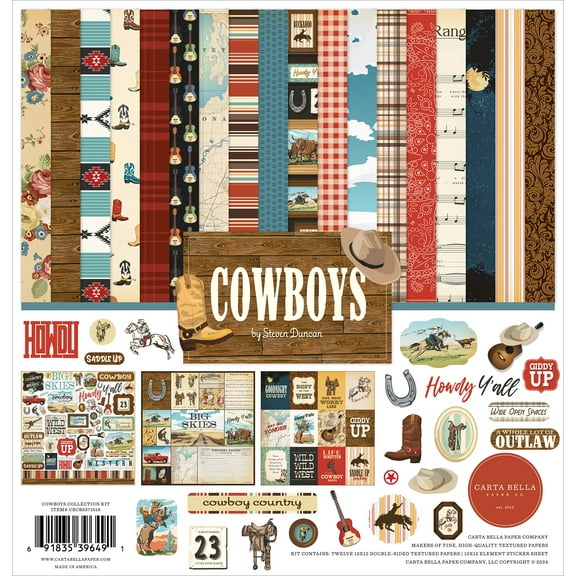 Carta Bella Collection Kit 12"x12" - Cowboys