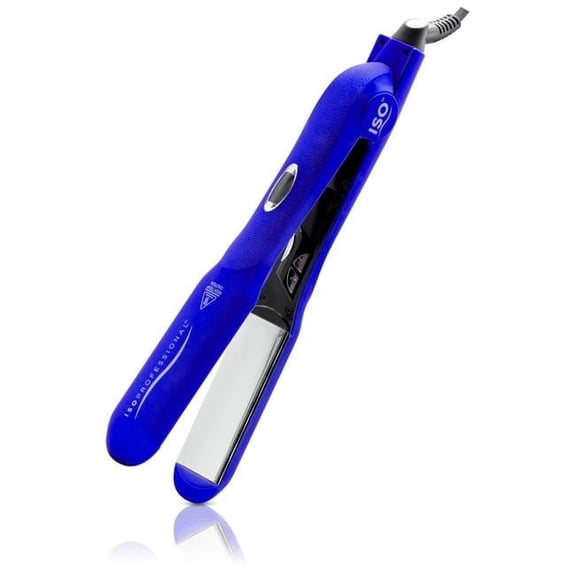 ISO Beauty Digital With Far Infrared Flat Iron - Gold Collection - Blue
