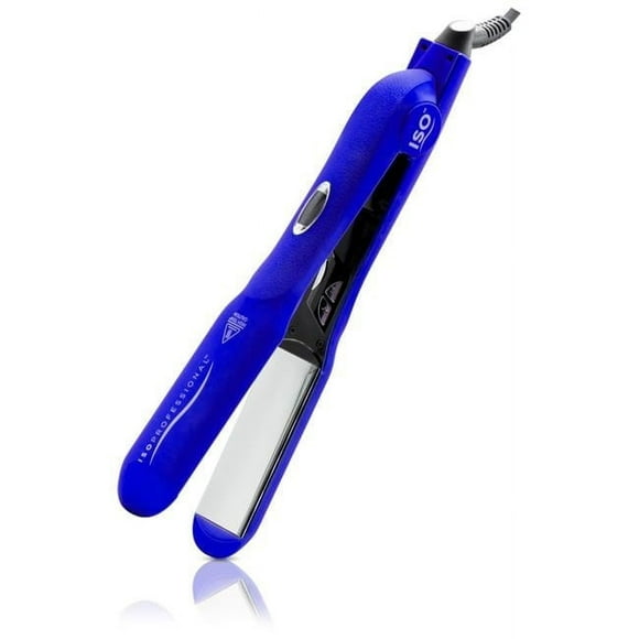 ISO Beauty Digital With Far Infrared Flat Iron - Gold Collection - Blue