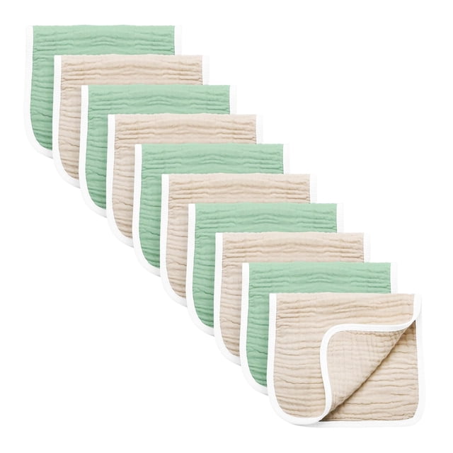 Paños para eructos Synrroe, 10 unidades, 15 x 25 cm, 6 capas de algodón