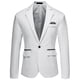 thumbnail image 1 of Traje de hombre entallado de un solo pecho, moda juvenil, informal, para banquete de boda, chaqueta, 1 of 6