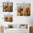 thumbnail image 4 of Designart "An Assorted Bouquet from the Farm III" Floral Framed Wall Art Set Of 2 - Pink Floral Gallery Wall Frame Set For Home Decor, 4 of 7