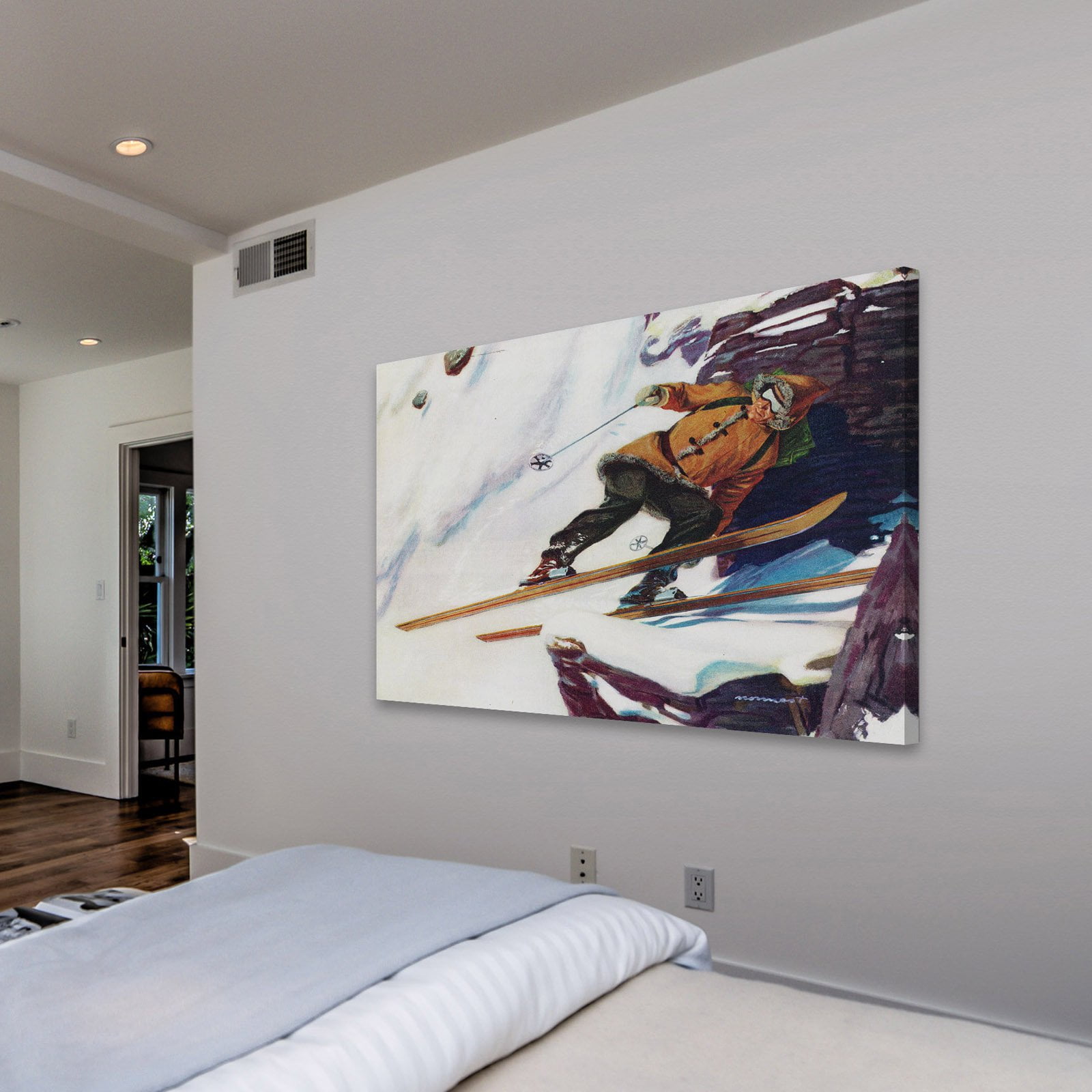 "Avalanche Rider" Painting Print on Wrapped Canvas