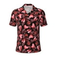 thumbnail image 2 of Daiia Ladybugs and Red Hearts Pattern Men’s Polo Shirts,Solid Deck Shirt,Classic Fit, Breathable Cotton Polo for Casual and Sport Wear-XX-Large, 2 of 7