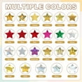Uxcell 1 Inch Star Stickers Roll, 500 Pcs Self-Adhesive Plate Flash ...