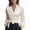 Beige, variant on Satin Blouses for Women Elegant Wrap V Neck Long Sleeve Tops Tie Waist Elegant Office Work Cocktail Formal Tops