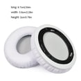 thumbnail image 3 of Methold 1 par de auriculares, almohadillas para auriculares, funda transpirable, repuesto de esponja de memoria para auriculares Solo 1,0 Relojes inteligentes Blanco, 3 of 6