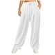 thumbnail image 2 of HongQid Women's Elastic High Waist Wide Leg Loose Casual Pants Joggers Lounge Sweatpants with Pockets, 2 of 6