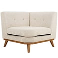thumbnail image 1 of Modway Engage Mid-Century Modern Upholstered Fabric Corner Sofa in Beige, 1 of 4