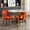 Orange, variant on Blue Velvet and Gold Tipped Legs | Formal Dining Event | Luxurious and Stable Seating