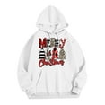 thumbnail image 3 of CONZONE Christmas Men's Hoodies Xmas Letter Hoodie for Men Graphic Long Sleeve Pullover Hooded Sweatshirt Soft Fall Winter Sweatshirts With Pocket, 3 of 4