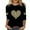 513_Yellow, variant on Women's Long Sleeve T-shirt Women'S Valentine'S Day 3D Floral Print Seven Point Long Sleeve T Shirt, Women's Long sleeve T-shirt
