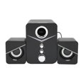 thumbnail image 3 of D221  Computer Speaker Deep Bass 2.1 Channel Mini Desktop Speaker with Ice Blue Ambient Light for Wedding Party, 3 of 7