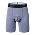 thumbnail image 3 of Mode Hommes Sports Long Gentleman Course sous-Vêtements Porter Jambe Boxeurs Caleçons, 3 of 9