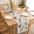 thumbnail image 3 of Yellow Green Diamond Table Runner - 60 Inch Long, Kitchen Dining Table Runner Dresser Scarves, Modern Geometric Middle Century Beige Farmhouse Decor for Coffee Tables Wedding Party Banquet, 3 of 8