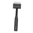 thumbnail image 3 of KLKCMS Leather Prong Punch Tool 5mm Comfortable Grip Auxiliary Tools Sturdy Round Hole Puncher Leather Stitching Punch Tool for Card 6 Tooth, 3 of 9