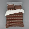 thumbnail image 2 of Ambesonne Tribal Bedding Set 3 Pcs, Ikat Style, Twin, Black Ruby White, 2 of 3