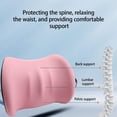 thumbnail image 5 of Holloyiver Lumbar Support Pillow, Memory Foam Lumbar Pillow for Lower Back Pain Relief, Car Back Cushion for Driving, Lumbar Support for Car-Office Chair, Wheelchair, 5 of 8