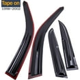 thumbnail image 2 of GFDYREE Smoked Sun Window Deflector Window Visors Compatible with Honda Accord 4DR 1998-2002, 2 of 7