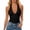 Y1-Black, variant on Women's Bodysuit Deep V Neck Backless Sleeveless Going Out Tank Tops Thong Body Suits