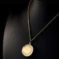 thumbnail image 2 of EHJRE Retro Round Shape Photo Charm Locket Openable Box Pendant Necklace Chain Gold, 2 of 7
