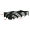 thumbnail image 4 of Raised Garden Bed Outdoor, 6×3×1ft , Metal Raised Rectangle Planter Beds for Plants, Vegetables, and Flowers - Black, 4 of 15