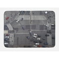 thumbnail image 1 of Urban Bath Mat, Road Intersection Paris France Modern City Life Cars in Traffic Crosswalk Street View, Non-Slip Plush Mat Bathroom Kitchen Laundry Room Decor, 29.5 X 17.5 Inches, Grey White, Ambesonne, 1 of 2