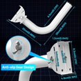 thumbnail image 4 of ZOUSSIQI 2PCS Bridge Bracket Mount, Antenna Pole and Wall Mounted Mount for Outdoor Point to Point AP Access Point Client Bridge CPE, Universal J Pole Mount Accessory CA919-19213, 4 of 9