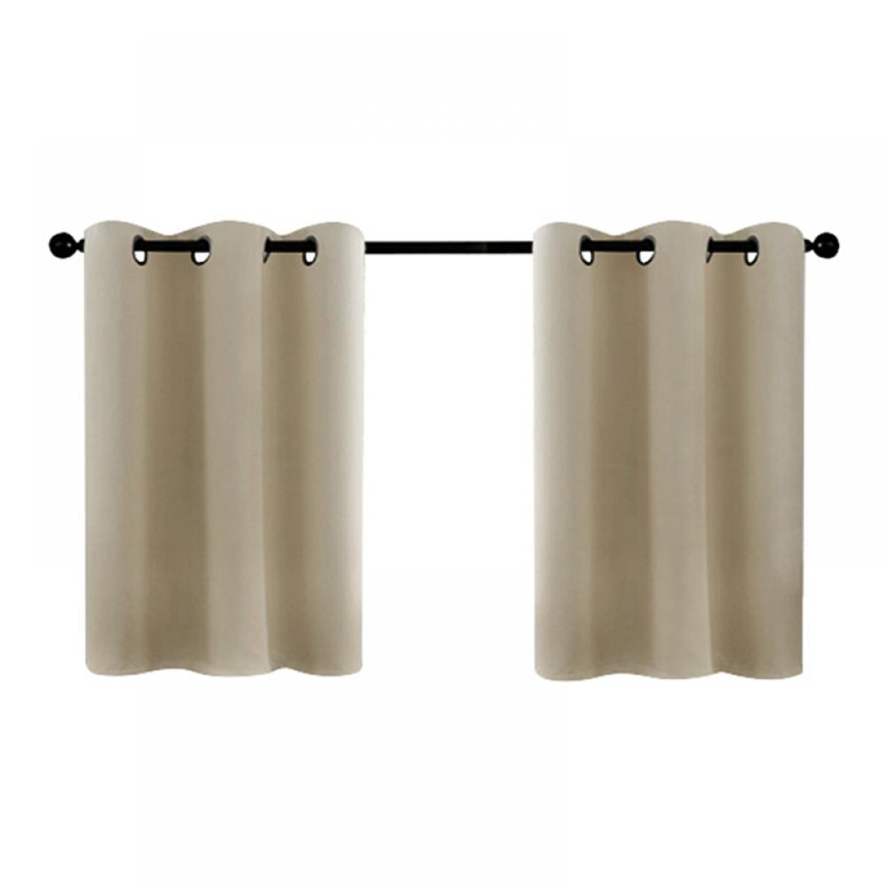 Short Grommet Curtains for Kitchen,Blackout Thermal Insulated Curtains for Kitchen Living Room