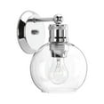 thumbnail image 5 of Hansford Collection One-Light Polished Nickel Clear Glass Coastal Bath Vanity Light, 5 of 16