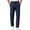 A57 Navy-Mens Business Casual Pants, variant on Mifsaly Mens Business Casual Pants Elastic Waist Drawstring Work Pant Pleated Comfortable Office Lounge Trousers with Pockets L