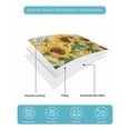 thumbnail image 5 of Quilts Queen Size, Sunflower Yellow Soft Comforter Bedding Set for Bed, Retro Southwest Country Plant Leaf Floral Lightweight Quilted Bedspread with Pillow Cover(2 Pieces) for All Season, 90x96 Inch, 5 of 6