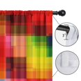 thumbnail image 4 of Blackout Kids Curtains,Checkered Childrens Insulated Curtains Set Of 2,Bedroom Essentials,Toddler Room Decor 42"x63"(106x160cm), 4 of 4