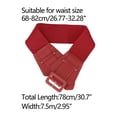 thumbnail image 3 of INSPIRE CHIC Women's Wide Elastic Waist Belt Chunky Buckle Stretchy Belts Red, 3 of 4