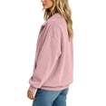 thumbnail image 6 of Horkkom Zip Up Jackets for Women Long Sleeve Solid Color Corduroy Jacket Casual Loose Collared Jacket with Pockets L, 6 of 9